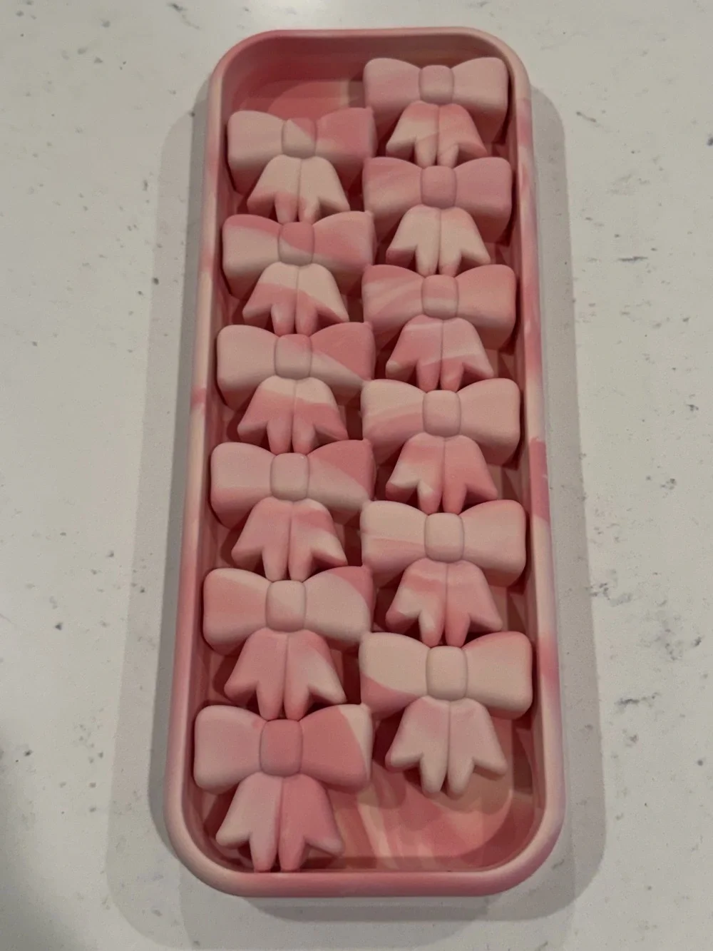 Joie Pink Glitter Bow Ice Cube Tray